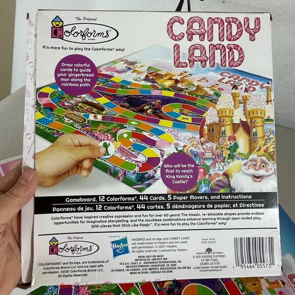 Colorforms Classic Games Lot of 4 Battleship Monopoly Candy Land Chutes &Ladders - Picture 9 of 11